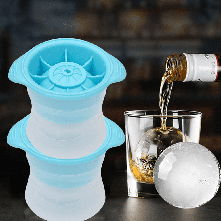 Godinger Whiskey Glasses and Sphere Ice Ball Maker Ice Mold Whiskey  Chilling Barware Set, Drinking Glasses, Rocks Glasses, Gifts for Men - Set  of 2