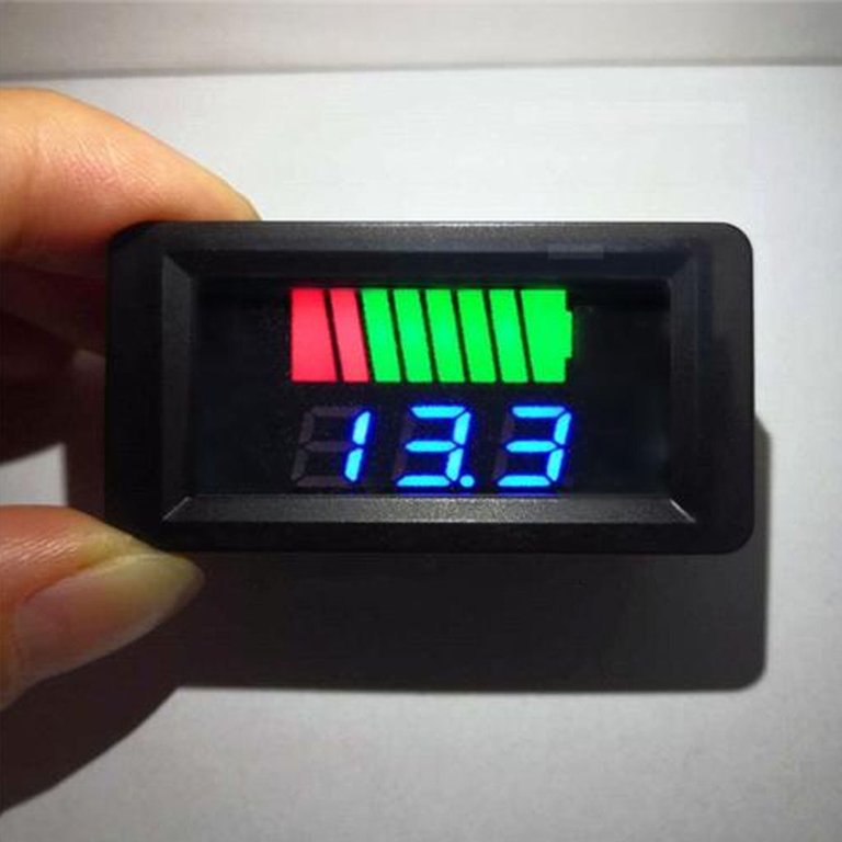 12V Battery Status Display Charging Indicator Battery Status Voltmeter  Digital I