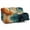 Blue Green Orange Marble, variant on ZIATUBLES 3 Seater Recliner Sofa Covers Set of 8, Reclining Couch Slipcovers Stretch Recliner Covers with Storage Pocket, Soft Fitted Furniture Protector Slipcovers, Blue Leopard Print