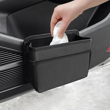 Mini Car Trash Can, Hanging Car Trash Bin Foldable Garbage Organizer for Vehicle Essentials