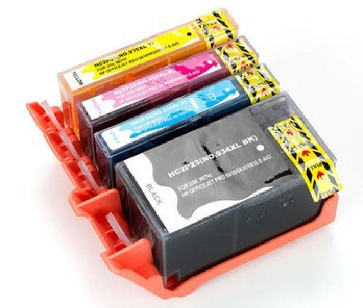 Compatible avec HP 934XL HP 935TG BK/C/M/Y Cartouche d'Encre Combo Haute Capacité - Boîte Économique