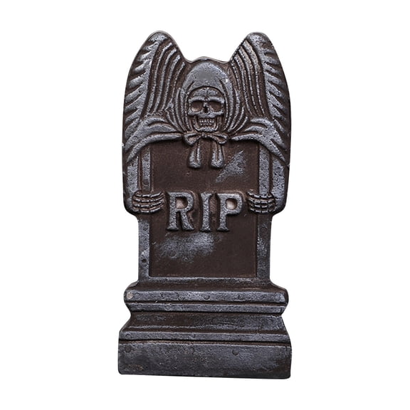 Halloween 3D Tombstone Decoration, Spooky Graveyard Headstone Prop for Haunted House, Lightweight Foam RIP Tombstone for Halloween Party Yard Lawn Outdoor Decor