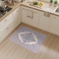 thumbnail image 2 of ODIKA Medallion With Distressed Damask Scroll Border Vintage Floral Refined Structured Stain Resistant Flatwoven for Entryway, Kitchen, Mudroom, 2 of 7