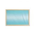 thumbnail image 1 of Ombre Wall Art with Frame, Open Blue Sky on a Spring Day Inspired Vivid Blue Colored Modern Nature Design Art, Printed Fabric Poster for Bathroom Living Room, 35" x 23", Turquoise, by Ambesonne, 1 of 2