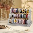thumbnail image 6 of PinkSheep 3 Tier Jewelry Organizer Stand Bangle Bracelet Necklace Storage Holder Stand for Display, Gray, 6 of 7
