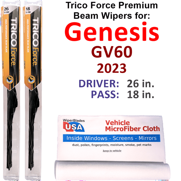 2023 Genesis GV60 Performance Beam Wipers (Set of 2)