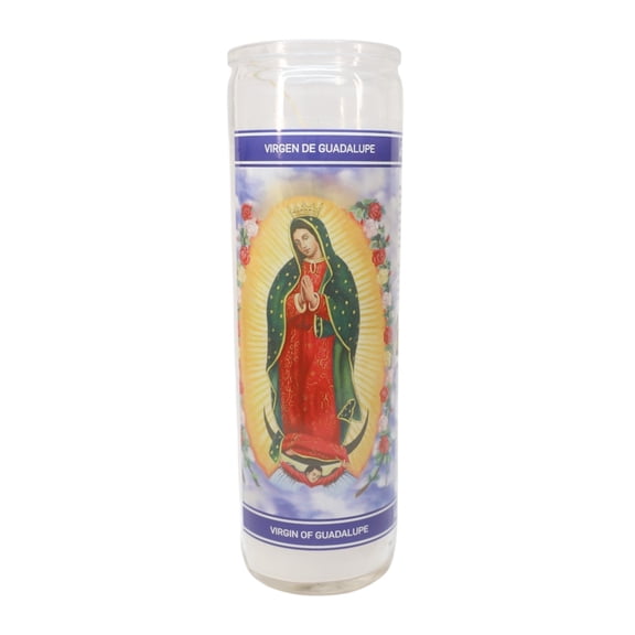 MagicLight 15 oz Religious Virgen De Guadalupe Prayer Candle