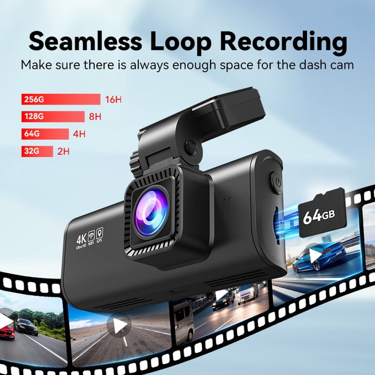Front and Rear Dash Cam with 4K, WiFi & GPS photo 7