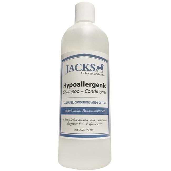 Jacks 483 Jacks Hypoallergenic 2-in-L Shampoo & Conditioner - 16 oz