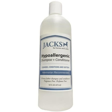 Jacks 483 Jacks Hypoallergenic 2-in-L Shampoo & Conditioner - 16 oz