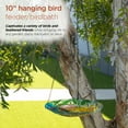 thumbnail image 2 of Alpine Corporation 10" Glass Hanging Bird Feeder w/ Flowers and Bee, 2 of 12