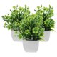 thumbnail image 1 of UPOUART 3Ud Plantas Artificiales Pequeñas En Macetas Para Y Oficina Color Verde, 1 of 7