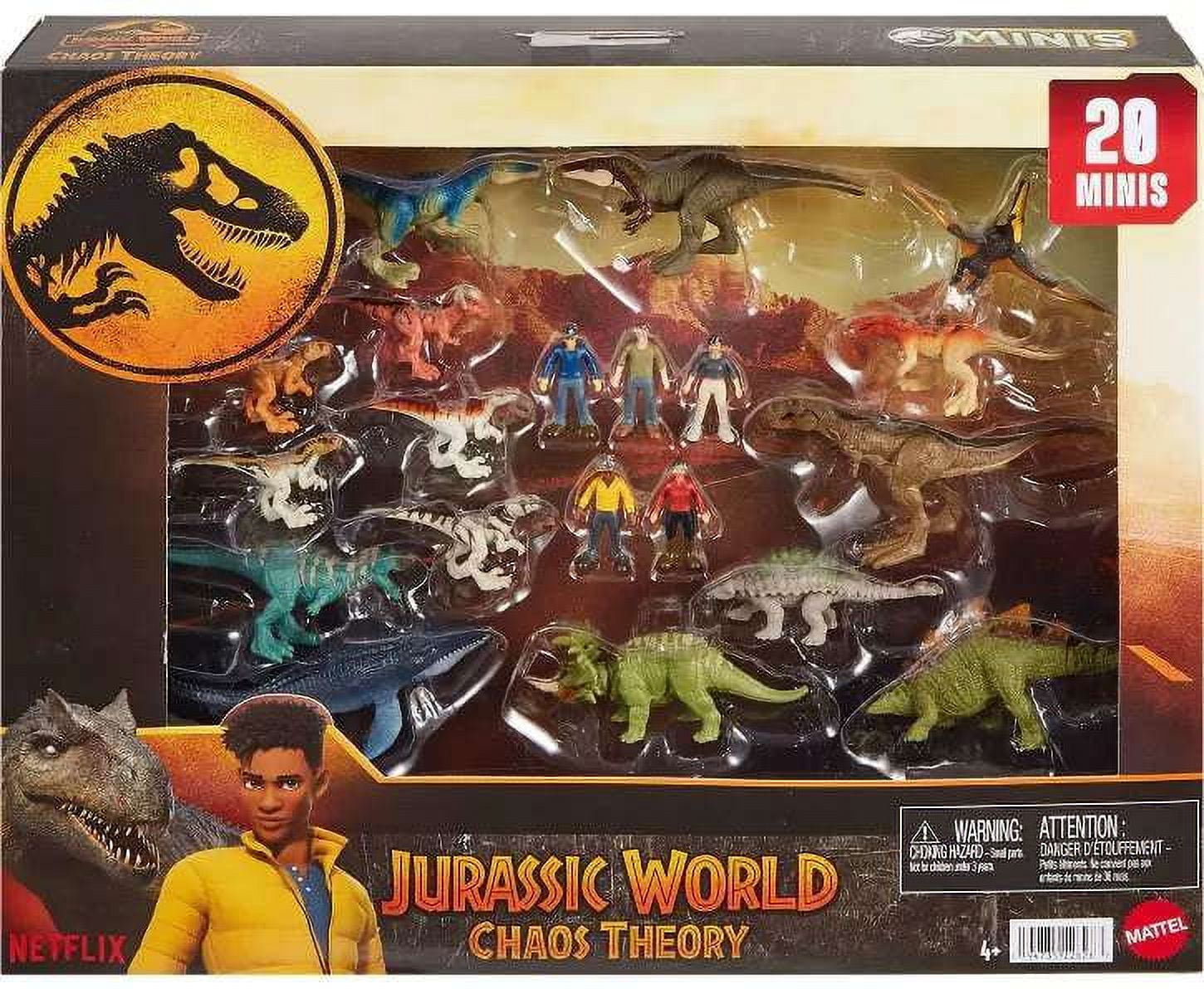 jurassic world owen and dinosaur figures set