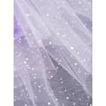 thumbnail image 5 of CHICTRY Kids Girls Asymmetrical Hem Dance Dress Shiny Sequins Tutu Skater Ballerina Leotard Dress Lavender 6, 5 of 7
