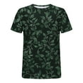 thumbnail image 5 of Men's Shirts Short Sleeve Under $10 Print Print Round Neck Casual Fashion Short Sleeve Round-Neck Blouses Shirts, 5 of 5