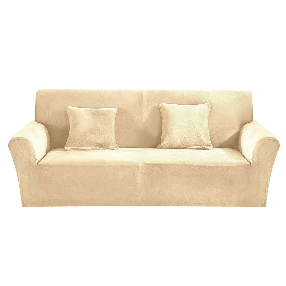 Harupink 1/2/3 Seaters Thick Plush Recliner Sofa Covers Retro Recliner