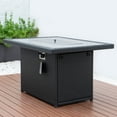 thumbnail image 6 of Outdoor Propane Fire Pit Table - Patio Heater with Wicker Frame & Tabletop - Modern Fire Bowl, 6 of 10