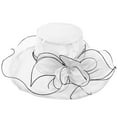 thumbnail image 4 of Audhol Sun Hats Women's Solid Color Big Flower Shade English Lady Elegant Temperament Sun Hat Hat White One Size, 4 of 4