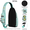 thumbnail image 3 of Floral Crossbody Sling Backpack for Womens Causal Sling Bag with Adjustable Shoulder Straps for Travel Hiking Chest Bag Daypack Anti-theft Purse, 3 of 6