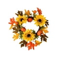 thumbnail image 2 of AMLESO Halloween Front Door Wreath Ornament Lifelike Multifunctional Fall Autumn Wreath, 2 of 8