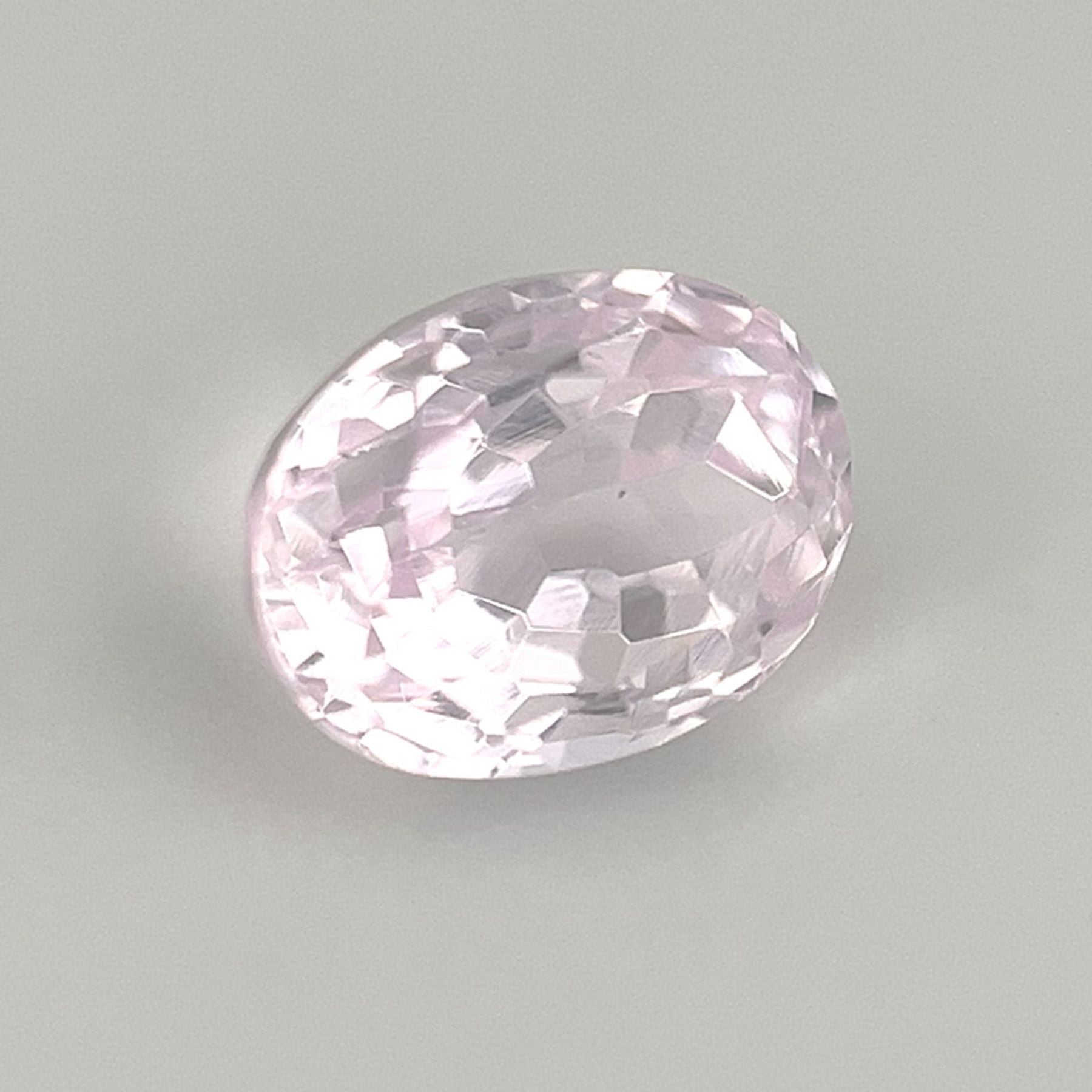 Certified Genuine 2 Carat Kunzite Oval Shape Mixed Cut 8x6 mm Loose Gemstone