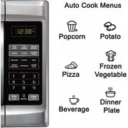 Emerson 1.3 Cu Ft 1000 Watt, Touch Control Microwave Oven, Stainless Steel/Black, MW1338SB
