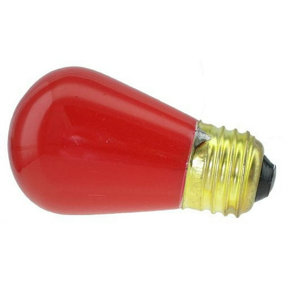 Novelty Lights, Inc. 11watt S14 Commerical Grade S14 Ceramic Replacement Bulbs, E27 Medium Base, 11 Watt, 25 Pack (Red) …