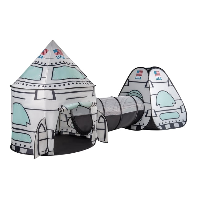 Juega a Tent Lafayette. Cohete blanco estadounidense con túnel para niños