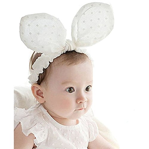 Rqj Bebe Filles Bandeau Lapin Noeud Mignon Lapin Oreille Elastique Minnie Mouse Bandeau Infantile Chapeaux Turabn Bande De Cheveux Halo Blanc Walmart Canada
