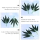 thumbnail image 3 of BRIGHTFUFU 100pcs de hojas de bambú simuladas de 100 unids bambú ramas doméstico adorno decorativo, 3 of 7