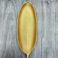 thumbnail image 4 of Fruit Plate Golden Style Leaf Shape Brushed Appearance Compact Density Board Serving Dessert Plate for Home S, 4 of 9