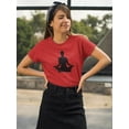 thumbnail image 2 of Yoga Silhouette      T-Shirt Women -Image by Shutterstock, Female x-Large, 2 of 4