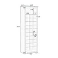 thumbnail image 5 of DSstyles Free Standing Tall Shoe Cabinet With 30 Compartments Shoe Rack Storage Organizer For Hallway Bedroom (24.40 L x 12.90 W x 73.80 H Inches), 5 of 9