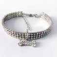 thumbnail image 4 of Pet Collar Rhinestone Bone Elastic Dog Collar Pet Necklace Collar for Dogs Cats, 4 of 9