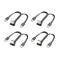 thumbnail image 5 of Multi USB C Cable 2 in 1 Multiple Type C Charging Cable 65W Double Splitter USB C Silicone Cable USB A to Double USB C Port, 5 of 11