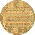 thumbnail image 1 of Ahgly Company Indoor Round Southwestern Brown Country Area Rugs, 7' Round, 1 of 4