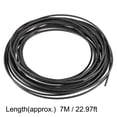 thumbnail image 2 of Uxcell Heat Shrink Tubing 1/4"(6mm) Dia 10mm Flat Width 2:1 rate 7m Black, 2 of 5