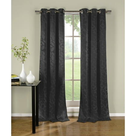 Zayden Blackout Thermal Grommet Pair Panel (Best Thermal Curtain Lining Fabric)