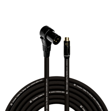 Coluber Cable Balanced Right Angle XLR Male to RCA Female 3 - Pin Connector