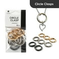 thumbnail image 4 of Blue Moon Beads Multi-Color Hinged Alloy Key & Jump Ring Circle Clasps for DIY Jewelry Unisex Adult, 8 Pieces, 4 of 7
