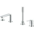 thumbnail image 3 of Grohe Lineare 195772431 4-Hole Single-Handle Deck Mount Roman Tub Faucet with 1.75 GPM Hand Shower in Matte Black, 3 of 7