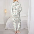 thumbnail image 3 of Bingfone Womens Pajama Sets Rabbit And Flower Print,Long Sleeve Loungewear Pajamas Set-XX-Large, 3 of 8