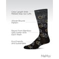 thumbnail image 3 of MeMoi Bicycles Patterned Bamboo Blend Men's Crew Sock - Mens - Male, 3 of 10