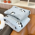 thumbnail image 5 of EARKITY Panda Blanket, Pandas Throw Blanket for Girls, Cute Pandas Gifts, Soft Flannel Panda Blankets for Panda Lovers, Super Soft Flannel Sofa Blanket for Office, Bedroom, Travel, All Seasons, 5 of 5