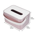 thumbnail image 5 of 1 UNID EXQUISITO TEJIDO CAJA DE ALMACENAMIENTO DE ALMACENAMIENTO CAJA DE TEJIDO DE TEJERO Dispensador de tejidos de escritorio, 5 of 5