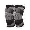 thumbnail image 1 of Par De Rodilleras Elásticas Deportivas Con Soporte Gris, 1 of 8