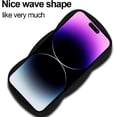 thumbnail image 5 of for iPhone 14 Pro Max Case Cute 3D Love Heart Curly Wave Shape Phone Cover Soft TPU Shockproof Full Camera Lens Protective Case for iPhone 14 Pro Max 6.7 Inch for Women Girl-Black, 5 of 6