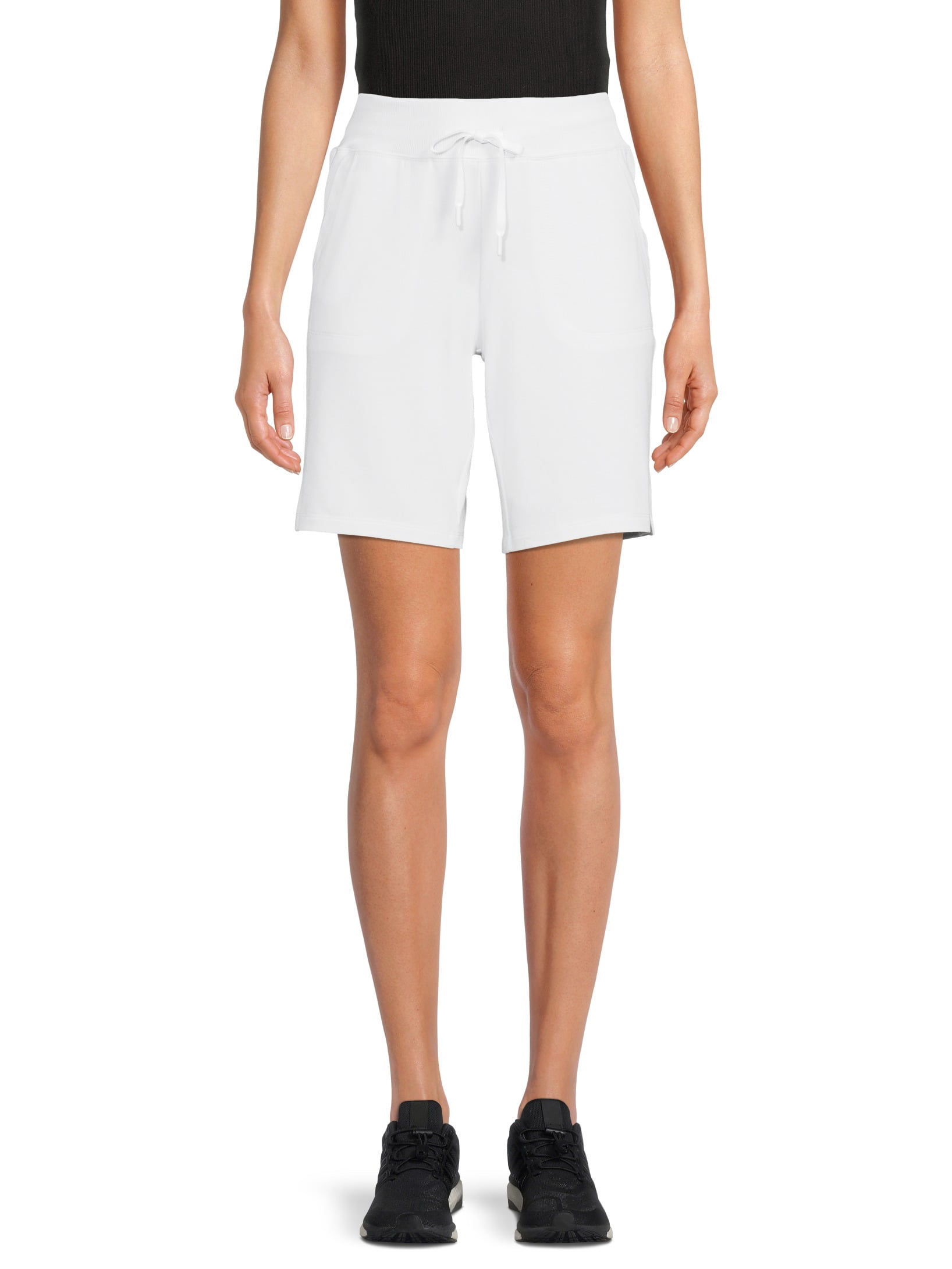 Athletic Works Women’s Bermuda Shorts, 2-Pack