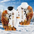 thumbnail image 3 of Sudadera con capucha con estampado 3D de león cruzado para hombre, ropa de moda Harajuku, sudaderas con gráficos de animales, chándal informal para niño, regalo para mujer, tops, 3 of 5