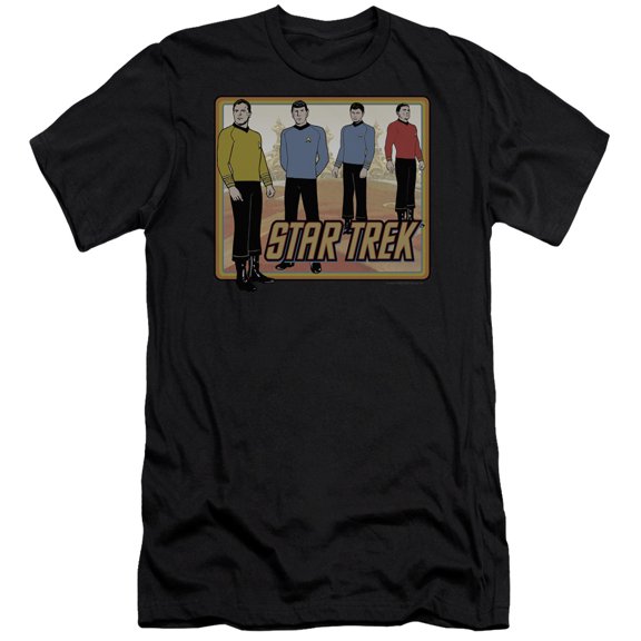 Star Trek Classic Adult 30/1 T-Shirt Black